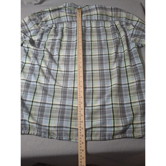 Tommy Bahama Camp Shirt Silk  XL Silk Original Fit  Button Up Windowpane Plaid - Picture 6 of 7